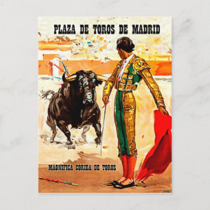 Madrid, Plaza de toros, Spanien, Stierkämpfe Postkarte