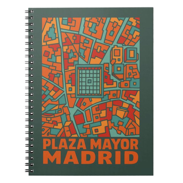 Madrid Plaza Mayor Notizblock (Vorderseite)