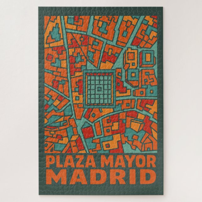 Madrid Plaza Mayor Puzzle (Vertikal)