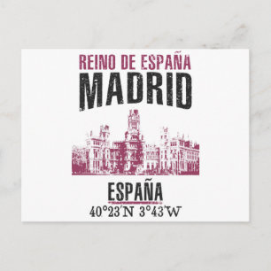 Madrid Postkarte