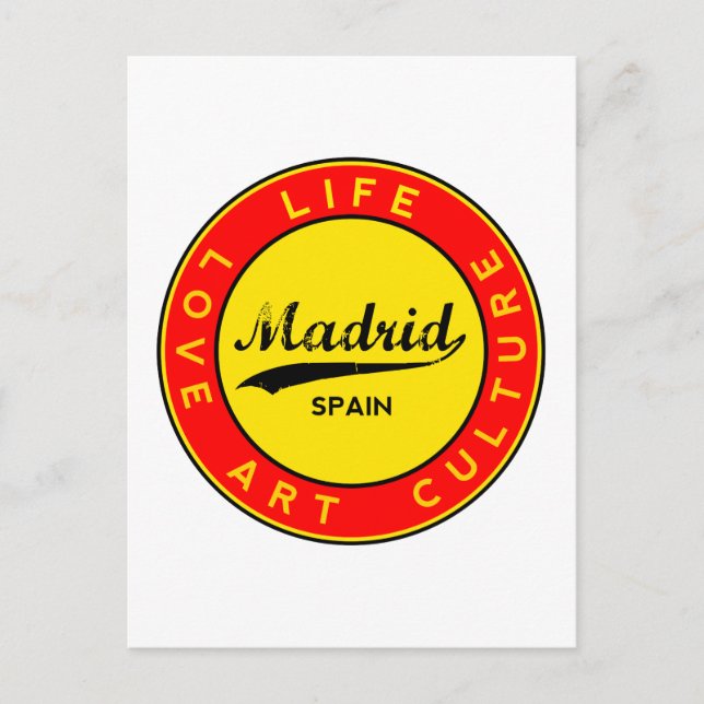 Madrid Postkarte (Vorderseite)