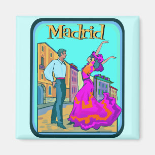 Madrid-Reise-Plakat Magnet