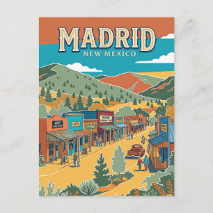 Madrid, Santa Fe New Mexico Postkarte