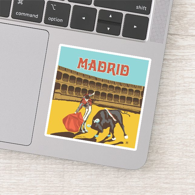 Madrid, Spanien Aufkleber (Detail)