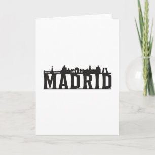 Madrid Spanien City Skyline Cityscape Karte