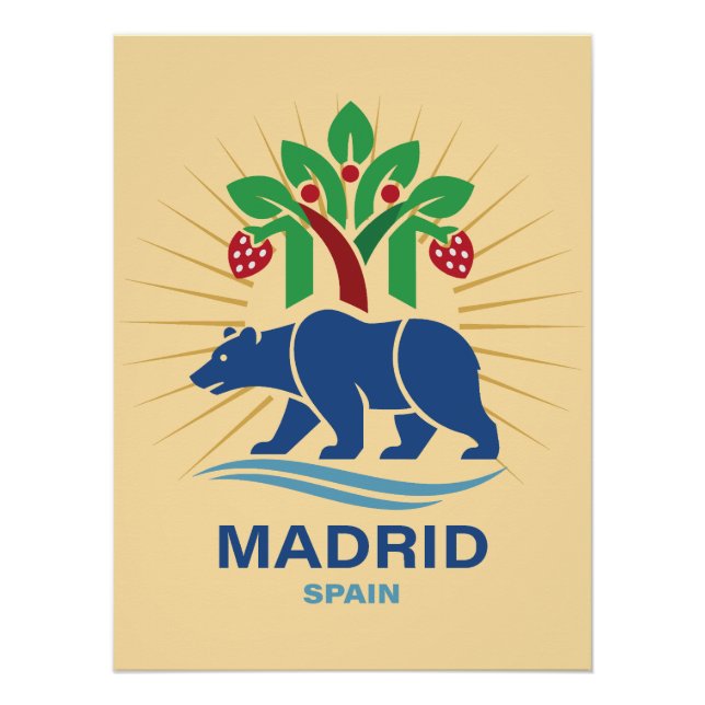 Madrid Spanien Europa Poster (Vorderseite)