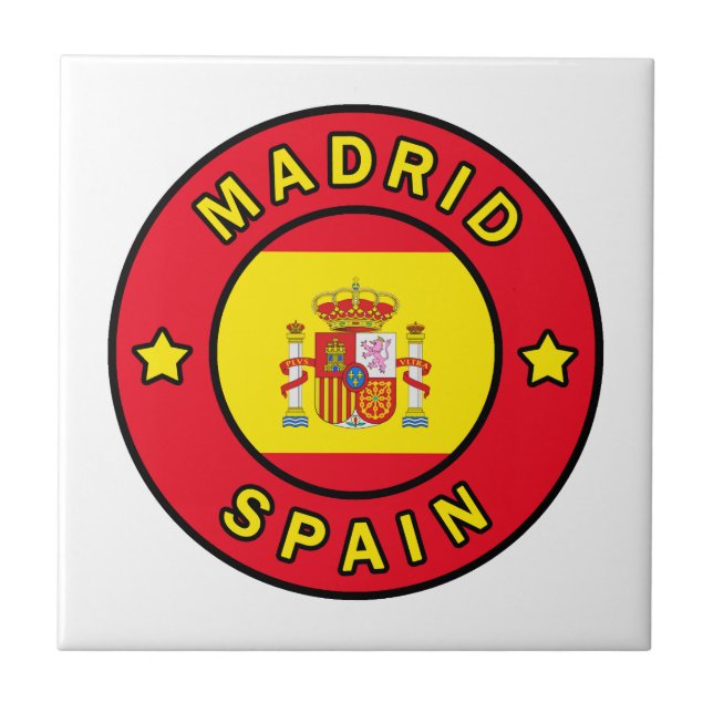 Madrid Spanien Fliese (Vorderseite)