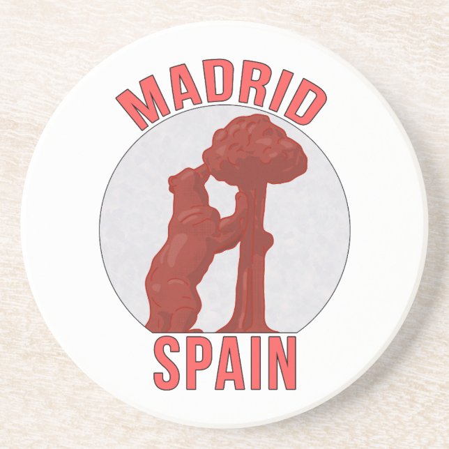 Madrid Spanien Getränkeuntersetzer (Vorne)