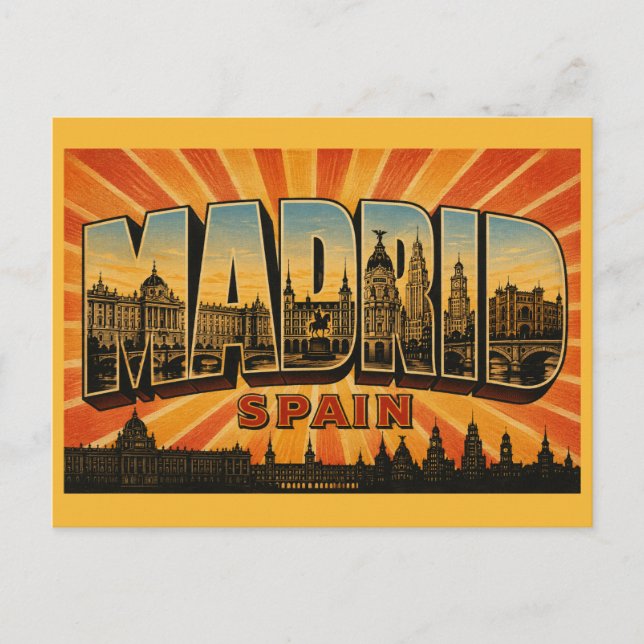 Madrid Spanien Königspalast Postkarte (Vorderseite)