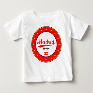 Madrid, Spanien, Kreis, weiß Baby T-shirt