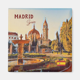 Madrid Spanien Landschaft Souvenir Magnet