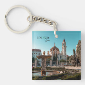 Madrid Spanien Landschaft Souvenir Schlüsselanhänger