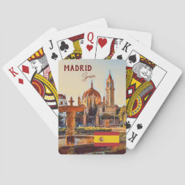 Madrid Spanien Landschaft Souvenir Spielkarten