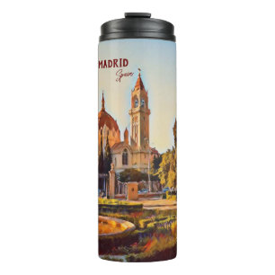 Madrid Spanien Landschaft Souvenir Thermosbecher