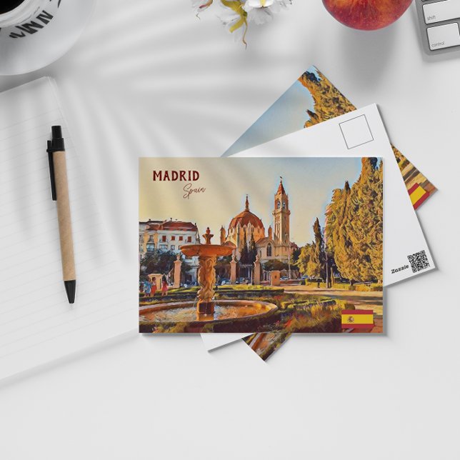 Madrid Spanien Landschaft Souvenirs Postkarte (Von Creator hochgeladen)