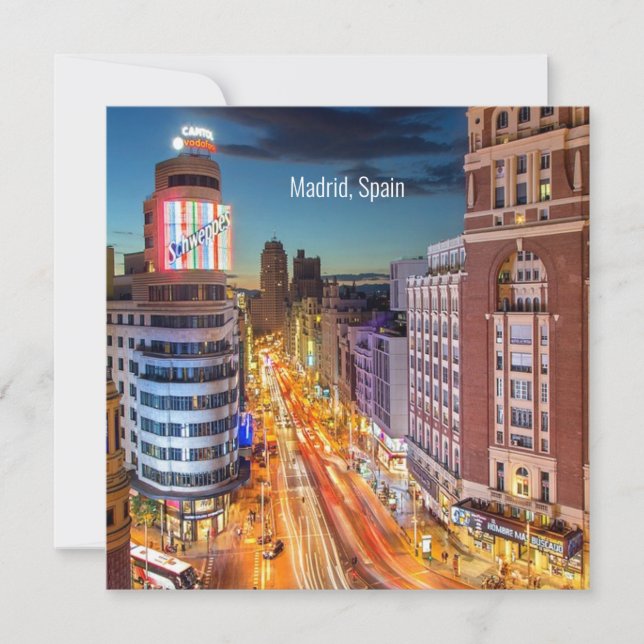 Madrid, Spanien landschaftlich, (Vorderseite)