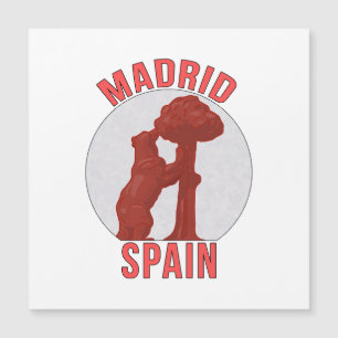Madrid Spanien Magnetkarte