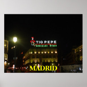 Madrid-Spanien Plakat