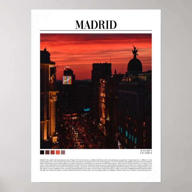 Madrid - Spanien Poster (Vorne)