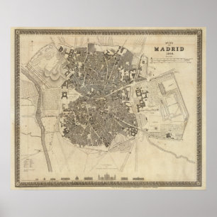 Madrid, Spanien Poster