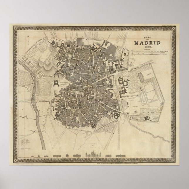 Madrid, Spanien Poster (Vorne)