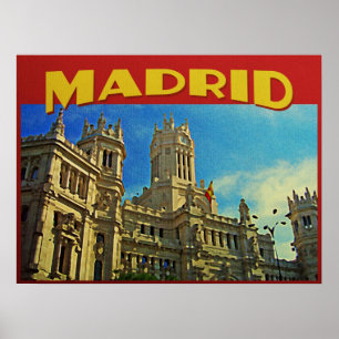 Madrid Spanien Poster