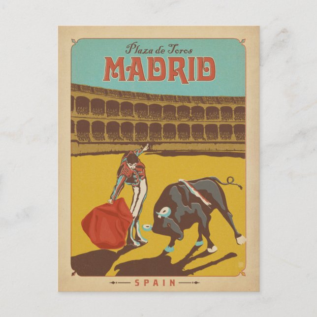 Madrid, Spanien Postkarte (Vorderseite)