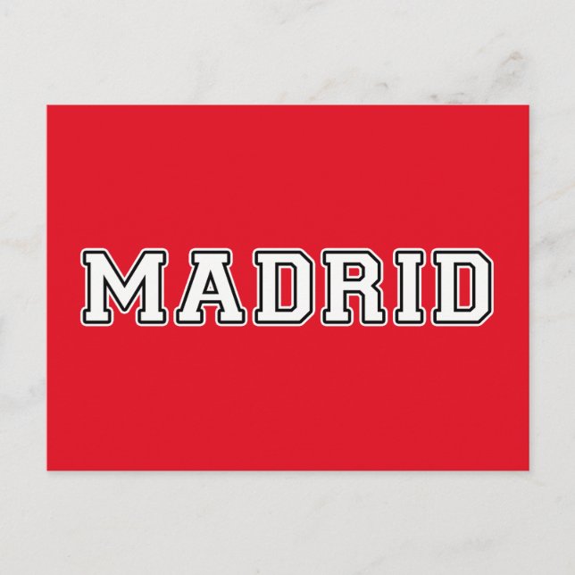 Madrid Spanien Postkarte (Vorderseite)