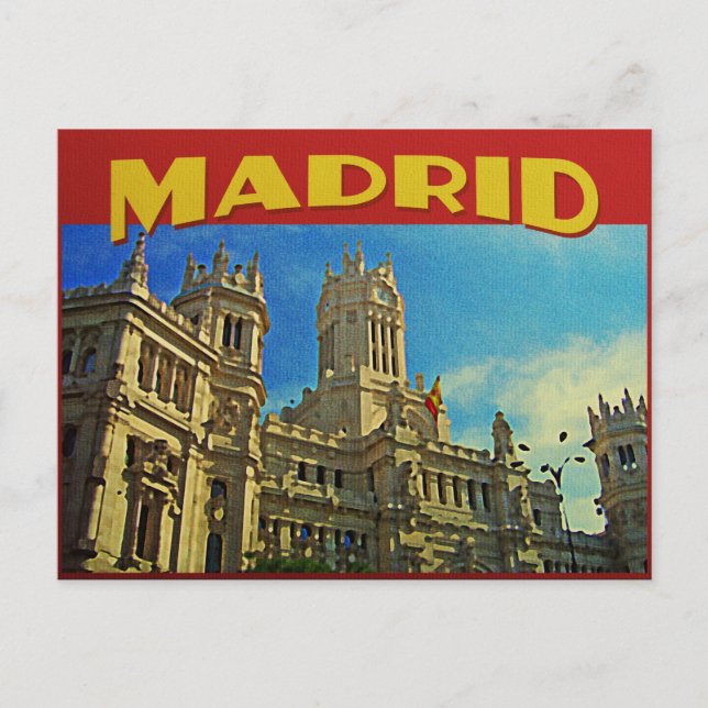 Madrid Spanien Postkarte (Vorderseite)