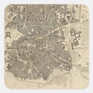 Madrid, Spanien Quadratischer Aufkleber
