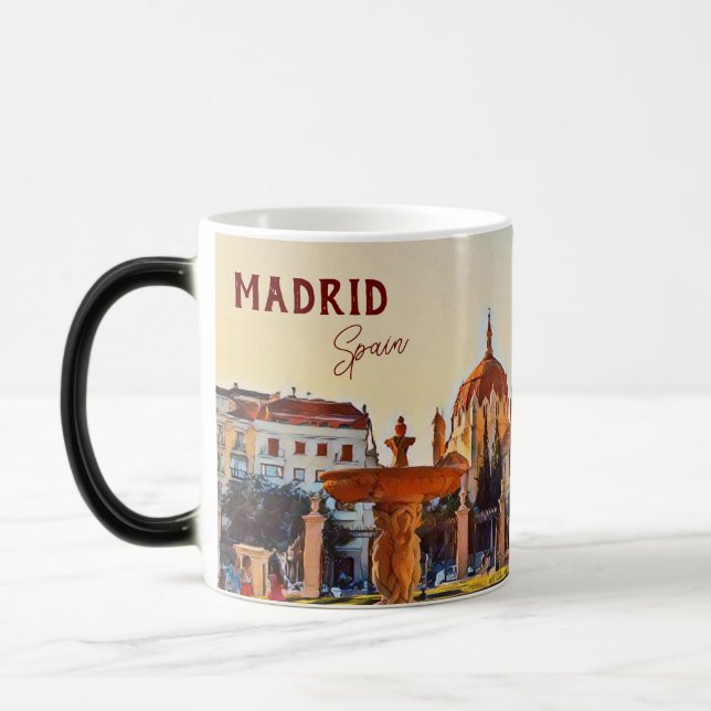 Madrid Spanien Reiseandenken Kaffee Tasse (Links)