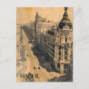 Madrid Spanien Reisen Postkarte