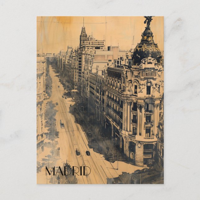 Madrid Spanien Reisen Postkarte (Vorderseite)