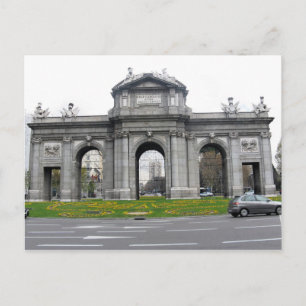 Madrid, Spanien Roundabout Postcard Postkarte