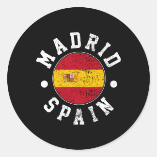Madrid Spanien Runder Aufkleber