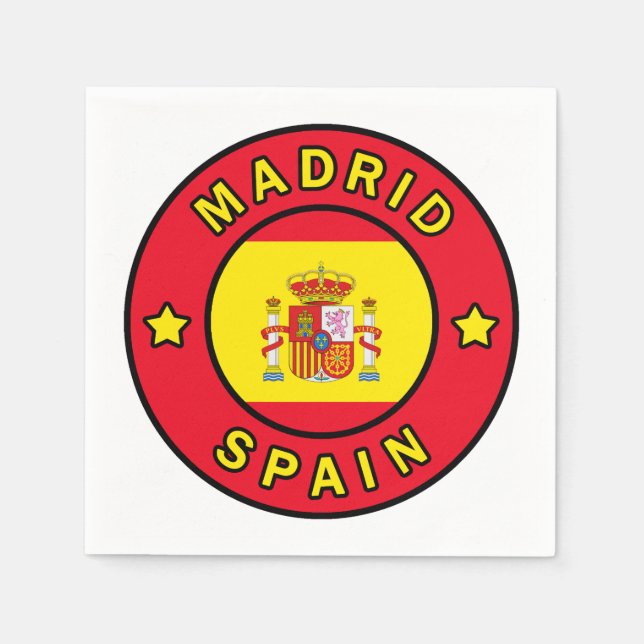 Madrid Spanien Serviette (Vorderseite)