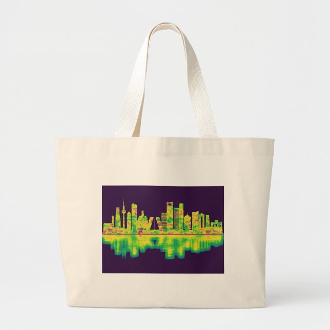 Madrid Spanien Skyline Jumbo Stoffbeutel (Vorne)
