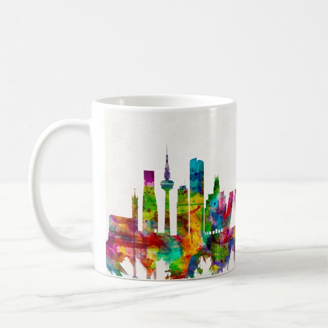 Madrid Spanien Skyline Kaffeetasse (Links)