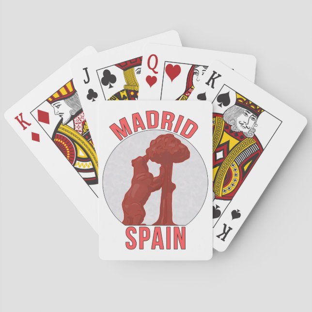 Madrid Spanien Spielkarten (Rückseite)
