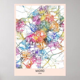 Madrid - Spanien - Stadt Poster