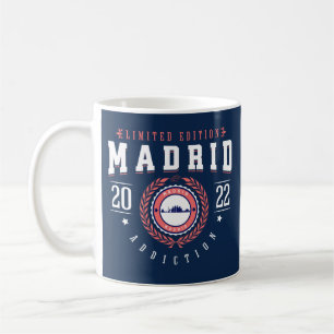 Madrid Spanien Stadt Reisender Sport Stil Navy Kaffeetasse