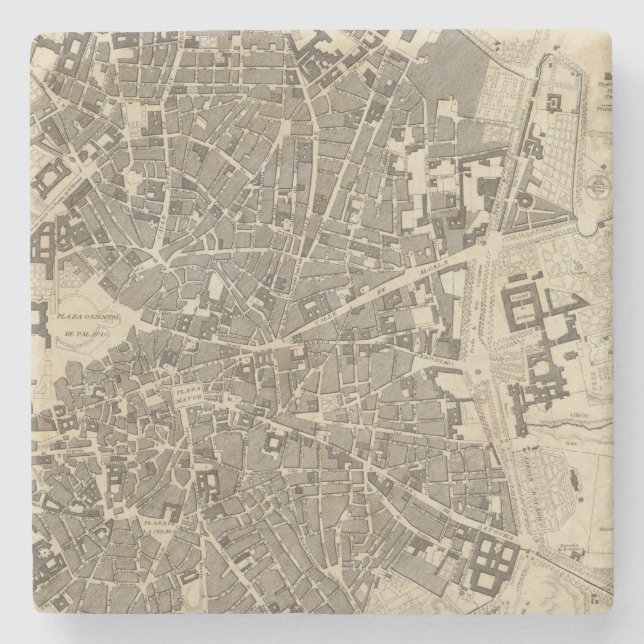 Madrid, Spanien Steinuntersetzer (Vorderseite)