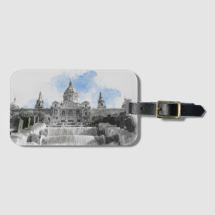 Madrid Spanien - Urlaub Souvenir mit Landschaftlic Gepäckanhänger