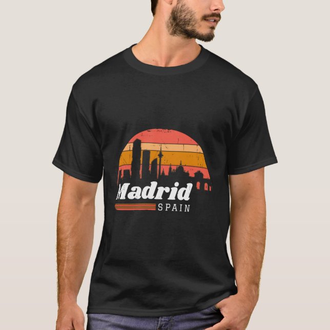 Madrid Spanien Urlaub T-Shirt (Vorderseite)