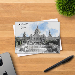 Madrid Spanien – Urlaubssouvenir Willkommen in Spa Acryleinladungen