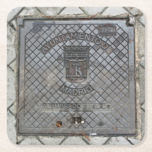 Madrid, Spanien - Versorgungsdecke - Untersetzer