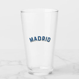 Madrid, Spanien Vintag Arch Glas