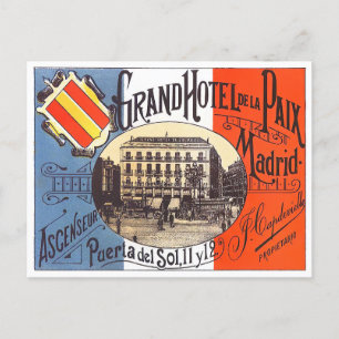 Madrid Spanien Vintage Reise Postkarte