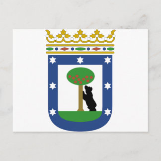Madrid Spanien Wappen Postkarte