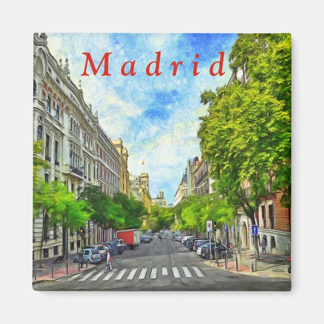 Madrid Straße. Magnet (Vorne)